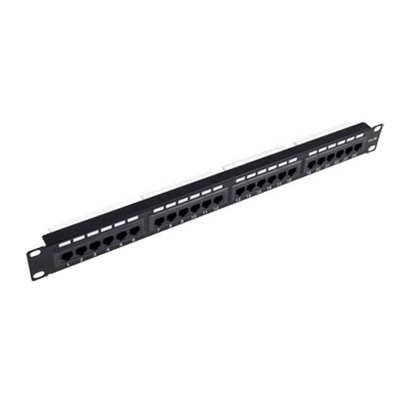 Panel de parcheo de impacto (110) UTP de 24 puertos Cat6